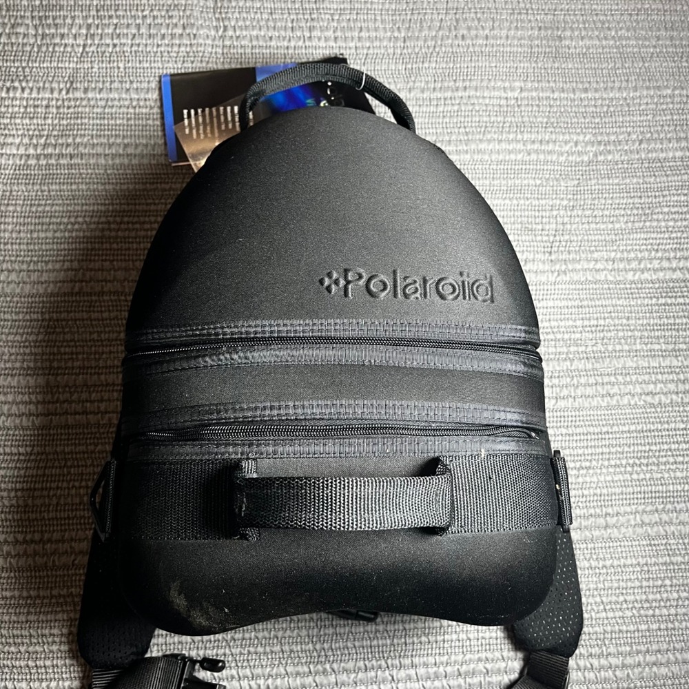 Vintage Polaroid Video Bag Camera Case Hardshell Padded Black NWT Retro Gear
